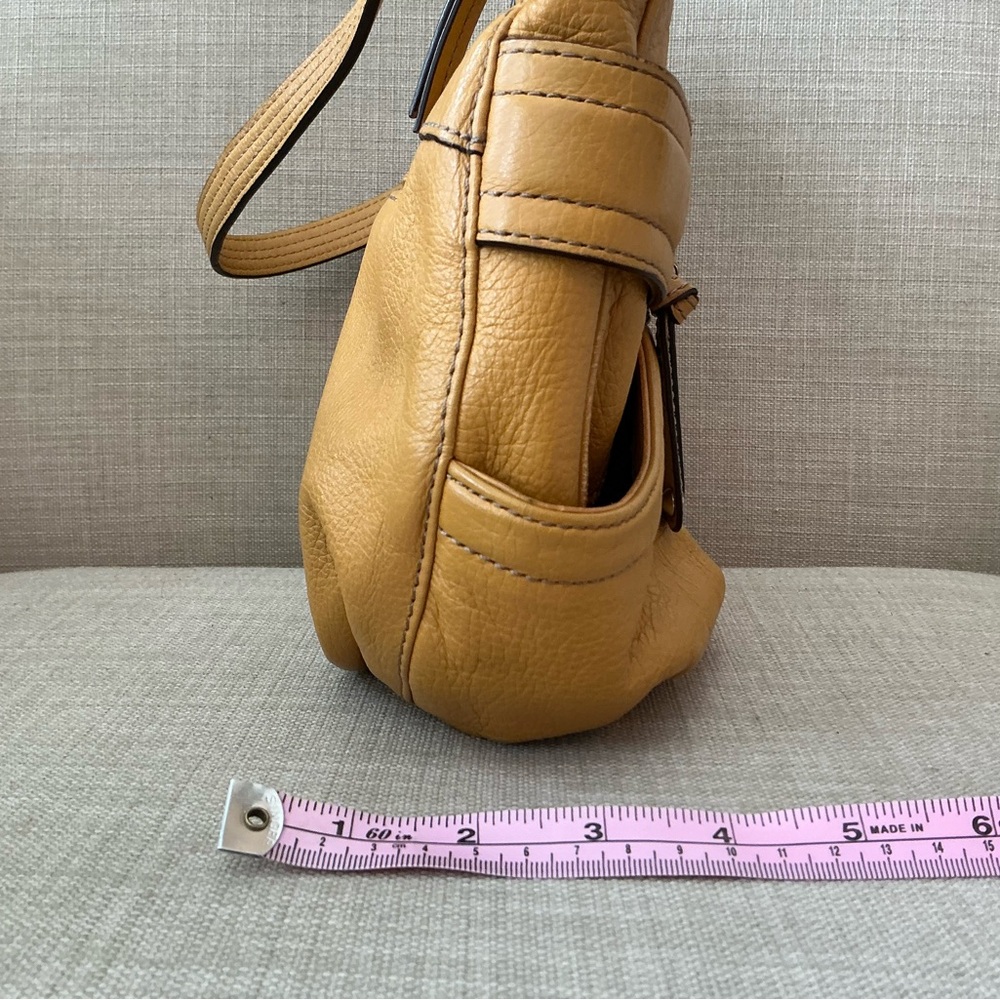 Tignanello Mustard Leather Shoulder Bag - Picture 10 of 10
